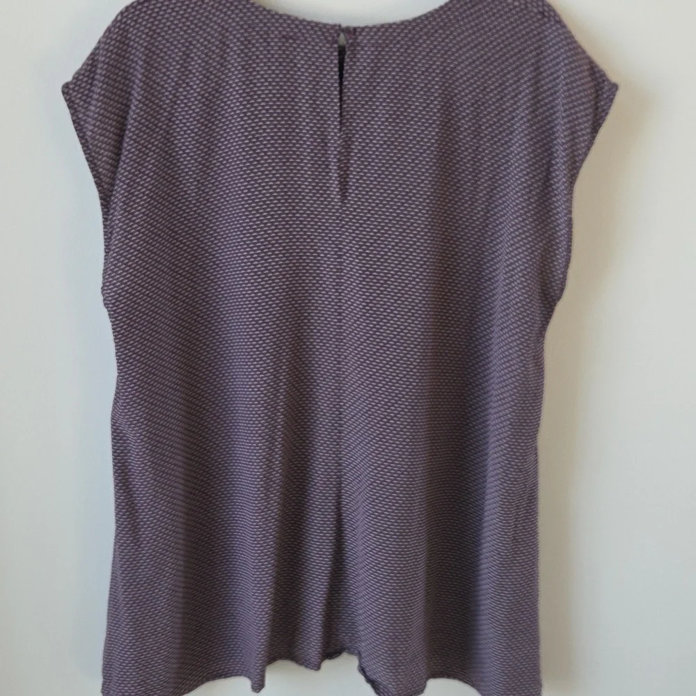 Eileen Fisher Cassis Silk‎ Sleeveless Blouse Maroon Womens XL NWOT